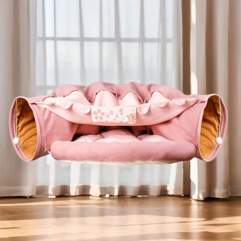 

Cat Tunnel Four Seasons Universal Cat Toy for Convenient Storage and Folding Little Cat Supplies Cat toys interactive Cat muzzle