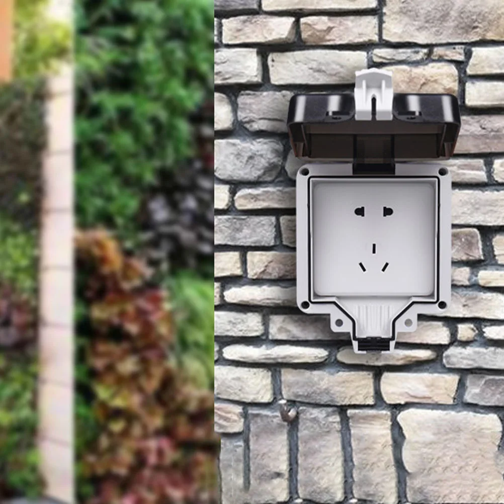 

1Pcs Waterproof Socket Protector ABS Pc Material Splash-Proof Cover for Bathroom Outdoor Balcony Durable Socket Box Outlet Case