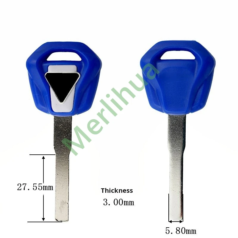motorcycle key, suitable for: British Triumph chip key blank 675, T100, T900 motorcycle key, key blank.