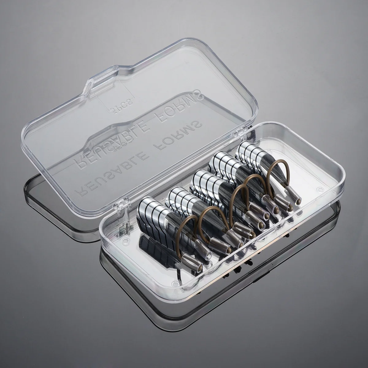 5개입 네일 포일 폼 재사용 가능한 은색 인조 손톱 트리트먼트 큐티클 리무버 홈 살롱 선물 네일 포일 아트