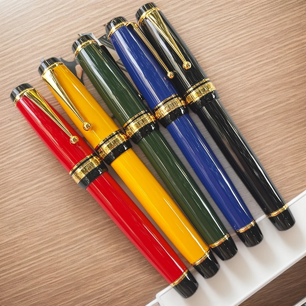 Metal Big Fountain Pen, Medium Nib 0.7mm,For VIP collection Heavy calligraphy writing pen Painted Finish (Black;Red;green;red