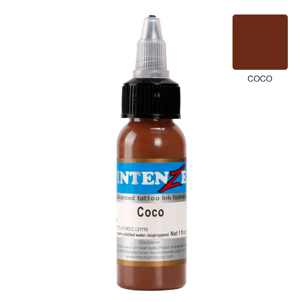 Tinta-Tinta Tato Conjunto de Tatuagem Permanente, 14 Warna, Pigmen, Tubuh Seni, Tangan, Peralongamento, 1oz por Garrafa