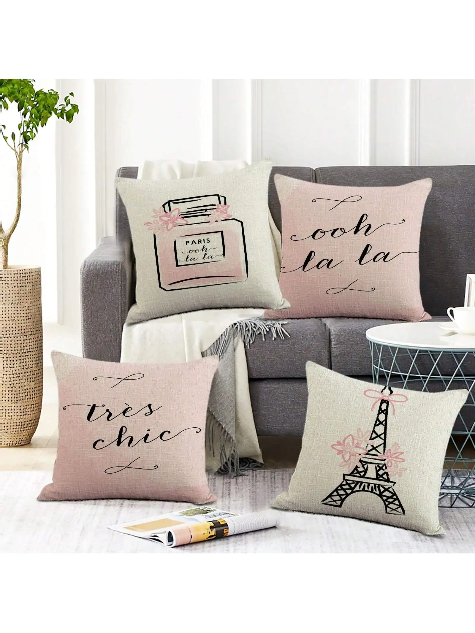 Scandinavian Fashion Simple Style Decorative Throw Pillow Cover, Sofa Cushion Cover, Outdoor Sofa Bed Chair Cushion