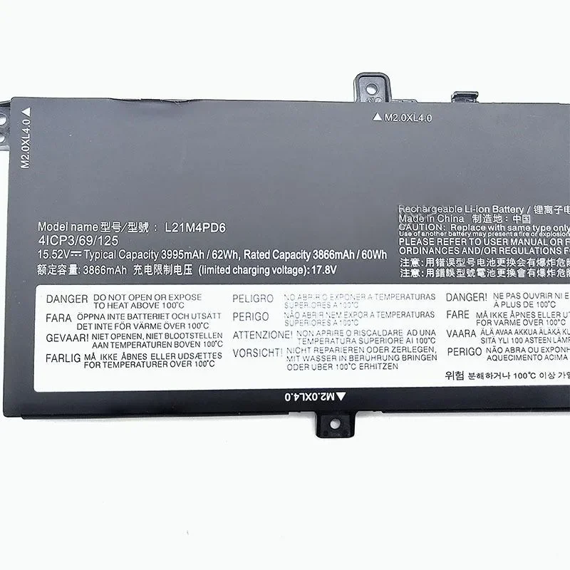 for ThinkBook 14 G4 IAP ARA L21L4PD6 L21M4PD6 Laptop Battery Replacement High Capacity Rechargeable Li-ion Power Supply