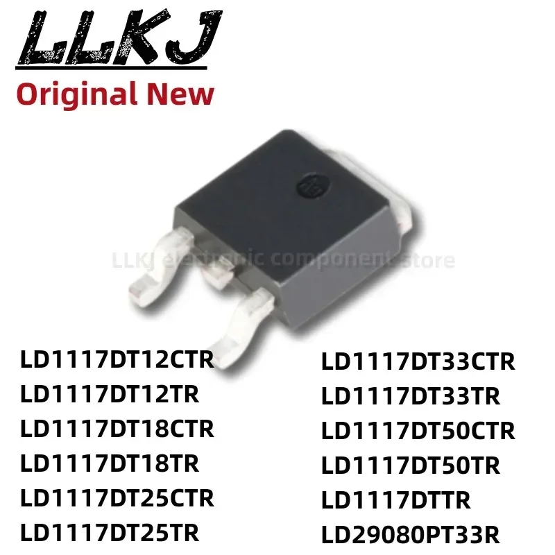 1 unidad LD1117DT12/DT18/DT25/DT33/DT50 DTTR/TR/CTR 29080PT33R TO252 MOS FET TO-252