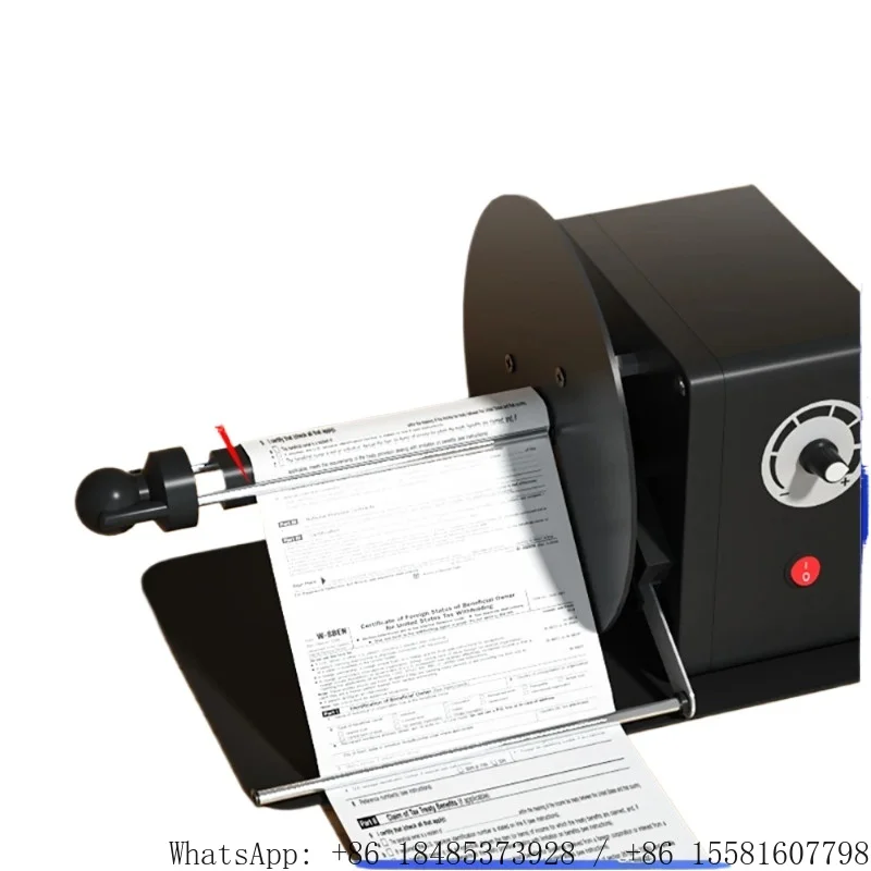 Desktop Mini Electric Label Rewinder Full‑Automatic Winding Machine for Self‑Adhesive Coated Paper Sticker Label Roll Tool
