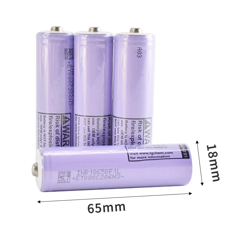 18650 Li-On rechargeable 3500mah Button Top Type Tool battery cells can be assembled