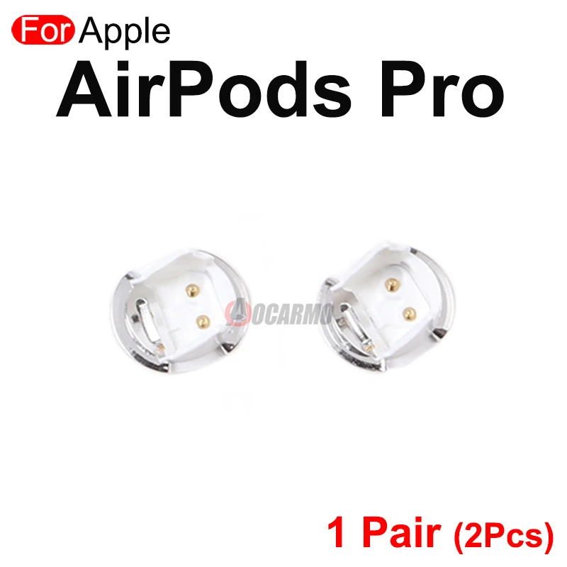 For Apple AirPods 1 2 3 Pro Pro2 Earphone Bottom Cap Charging Connector With Metal Contact Piece Repair Replacement Part