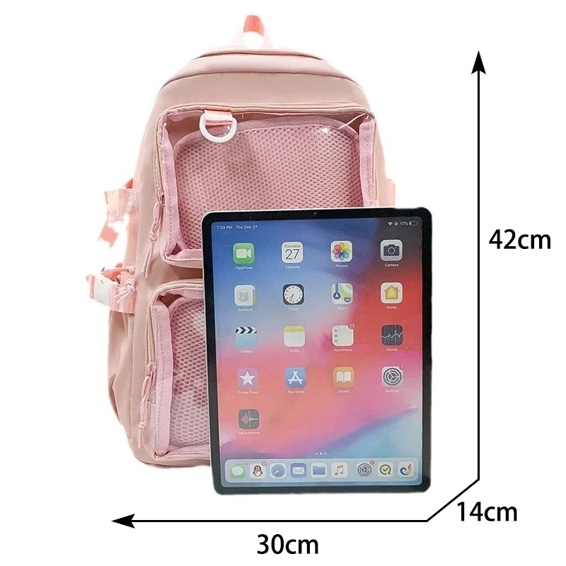 Giapponese Kawaii Itabag donna nuovo 2024 zaino trasparente donna grande capacità Ita zaino borse da scuola per studente universitario JK