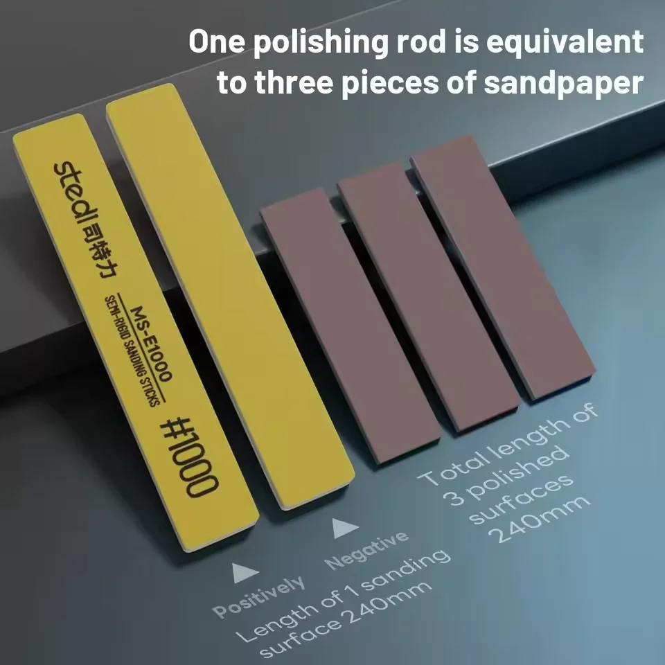 Stedi MS-E400~1500 Semi-rigid Polishing Stick for Gundam Scale Model Making Tools Assembling Model Hobby DIY Craft Project