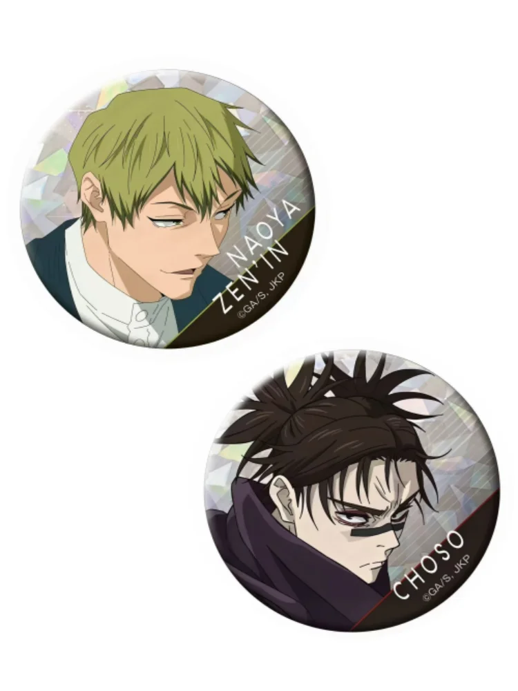 Jujutsu Kaisen Pins Naoya Zenin Yuji Itadori Yuta Okkotsu Fushiguro Megumi Choso Tinplate Brooch Hat Backpack Badge Props Gift image 3