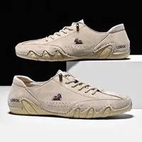 Men's Leather Casual Shoes Low Cut Comfortable Italian Sports Men Shoes 2025 Luxury Designer Le Fu Shoes Moccasin Shoes for Men