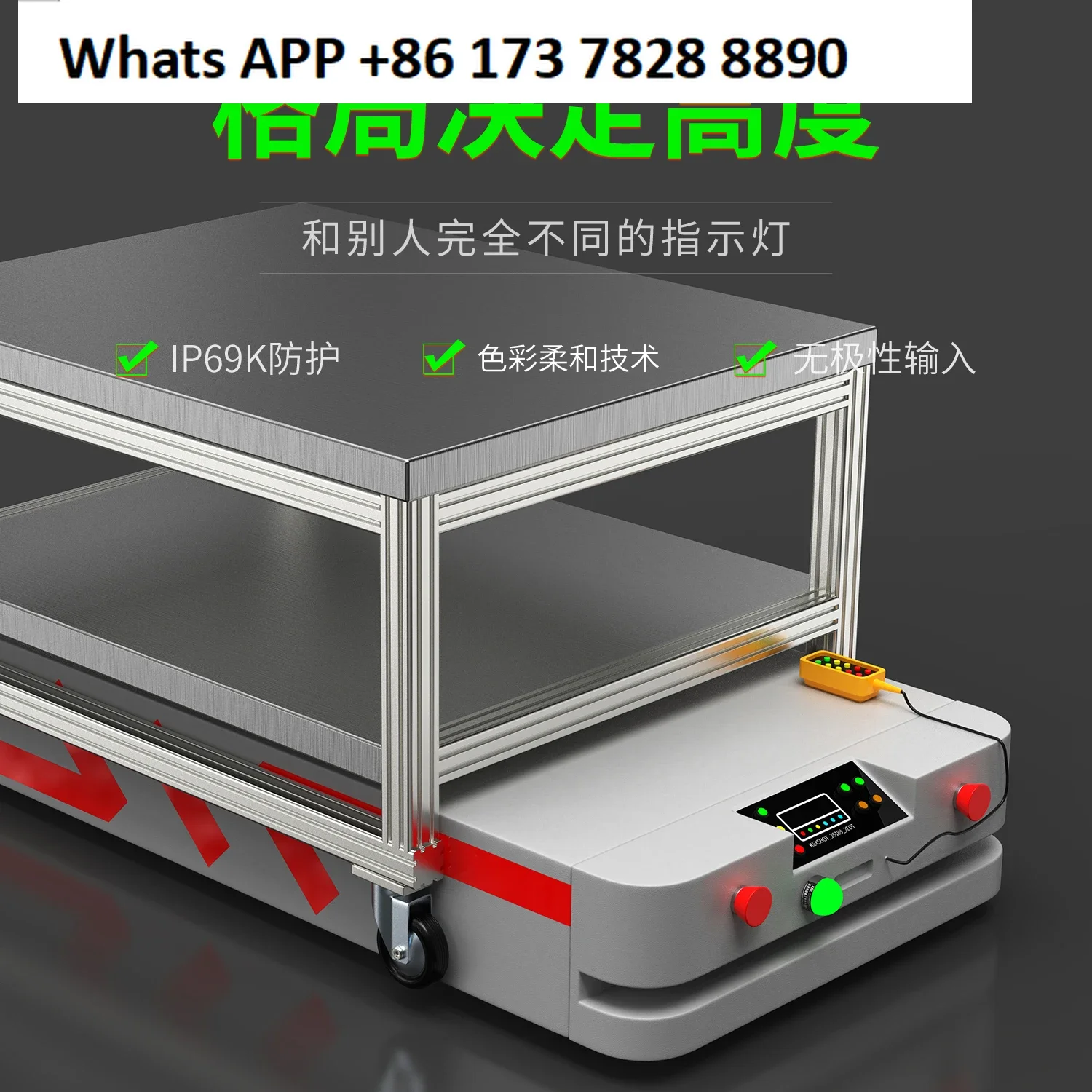 K30L hemispherical warning light monochrome three-color signal light IP69 waterproof work indicator light mini