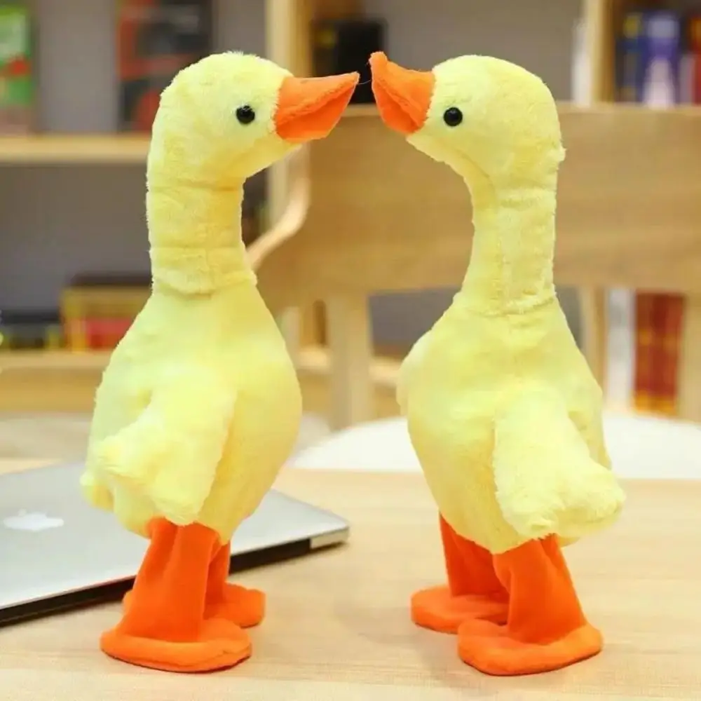 138 pato parlante con música, juguete eléctrico multifuncional para caminar, pato de peluche suave, cómodo pato que canta, juguete para bebé, juguetes para bebé