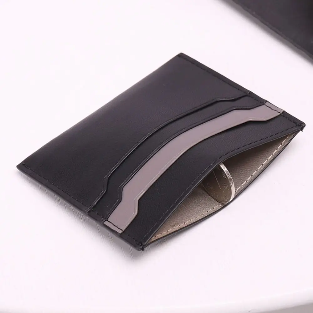 Minimalist Wallet Business Bank Credit ID Card Holder for Men Women Purse Ultra Thin Mini Card Bag PU Leather Card Cover Pouch