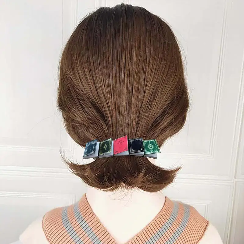 女の子のためのポータブルヘアクロークリップ,ヘアアクセサリー,本のスタイリング,ヘアクリップ