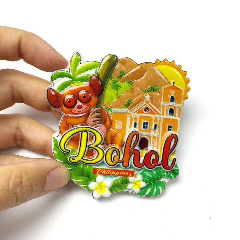 

Philippines Bohol Island Travel Souvenirs Cultural and Creative Magnetic Refrigerator Magnets3dThree-dimensional Home Magnetic D
