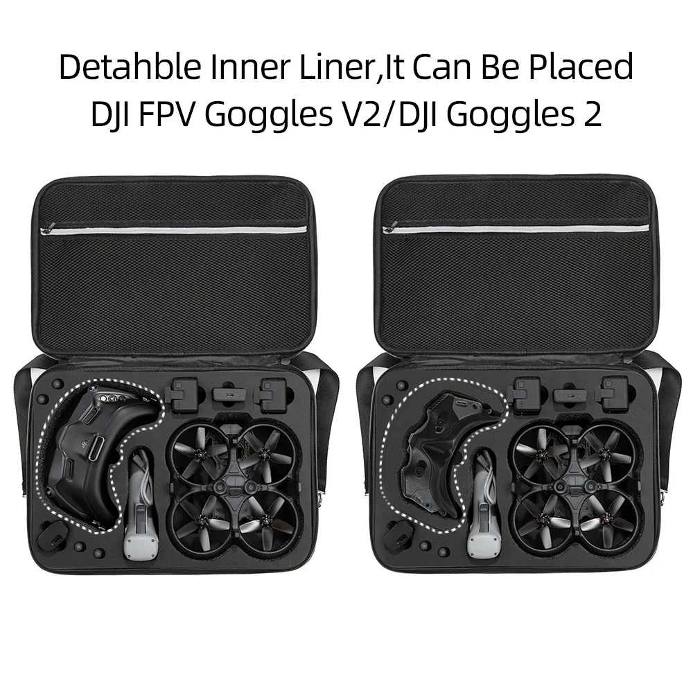 Per DJI Avata Goggles 2 Body Portable Storage Bag Drone Nylon Handbag custodia impermeabile custodia a tracolla custodia rigida
