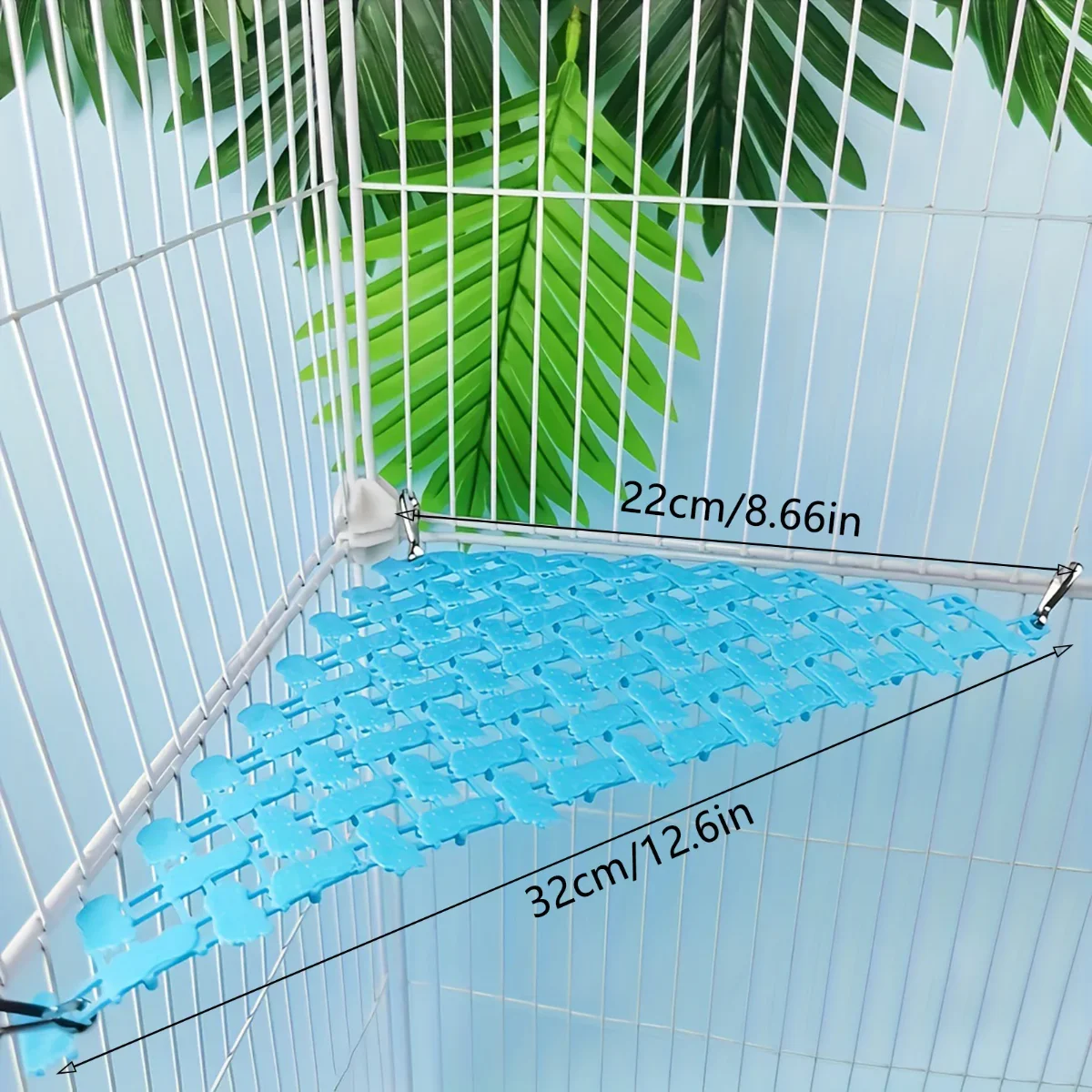 Parrot Hammock Breathable Mesh Swing for Small Medium Birds Durable Non Slip Easy Install Comfortable Resting Cage Accessories - view 6