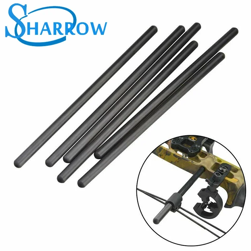 Bow String Stabilizer Stop Bracket Archery Compound Bracket Carbon Suppressor Rod Silencer Hunting Shooting Stabilizer Accessory