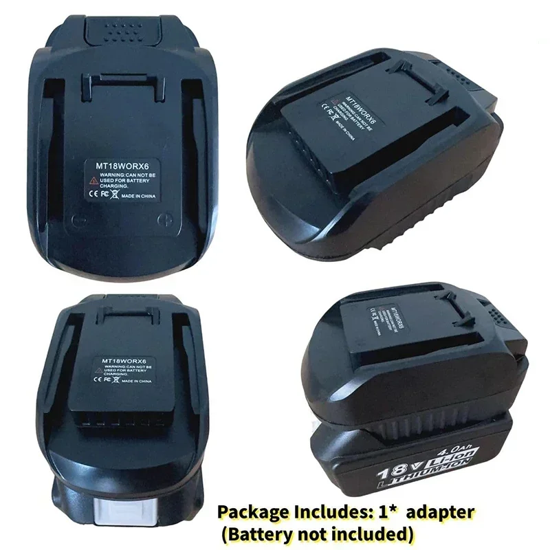 Battery Converter Adapter MT18WORX6 for Makita 18V BL Series Batteries Be Converted for WORX 20V 6PIN Power Tool Usable Battery