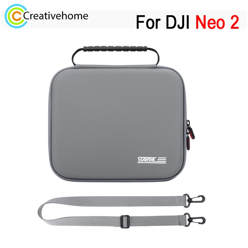 

STARTRC Портативный чехол для DJI Neo 2, сумка для хранения корпуса дрона и батарей, брызгозащищенная сумка из искусственной ткани с плечевым ремнем