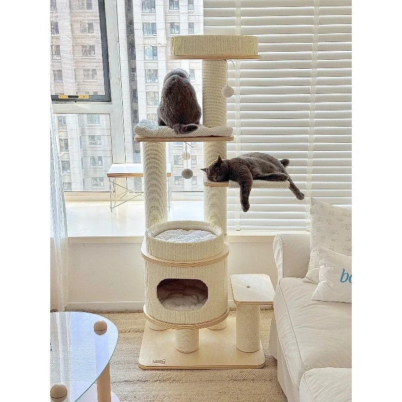 Cat climbing frame cat nest cat tree integration