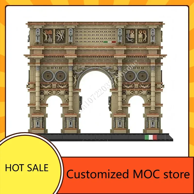 3101PCS 아르코 디 콘스탄티노 MOC 퍼즐 스트리트뷰 건축물 휴일 창의적 생일 조립 장난감 크리스마스 선물 어린이용