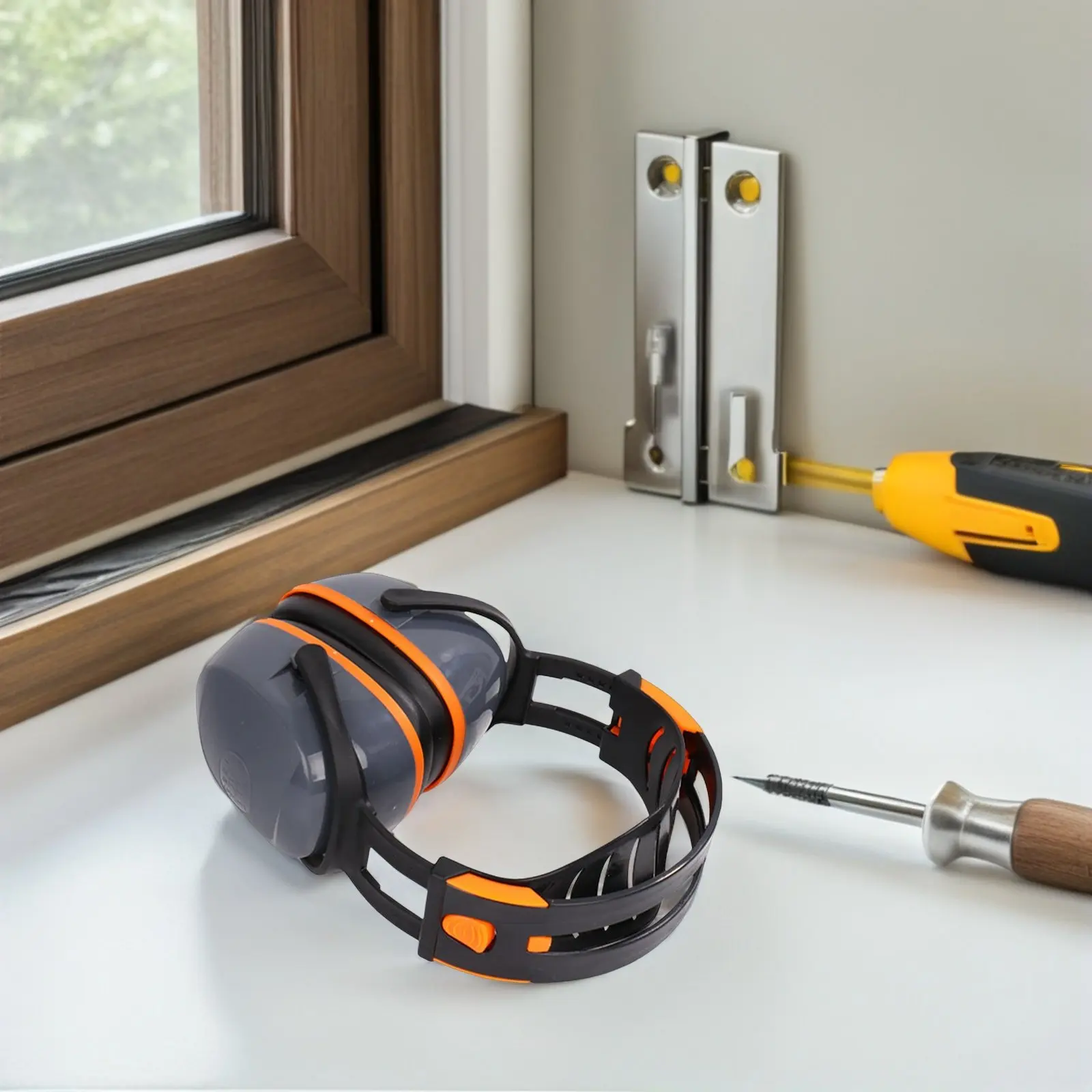 

Наушники с шумоподавлением ABS, накладные, для защиты слуха в громкой среде, на стройке и в других условиях повышенного шума.