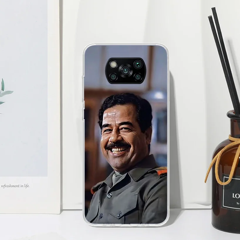 Etui Fashion Saddam Hussein Iraq Arabic Phone Case For Xiaomi Poco X6 X5 X4 X3 Nfc F6 F5 Pro F4 Gt F3 F2 F1 M5S M4 M3 Art Fundas