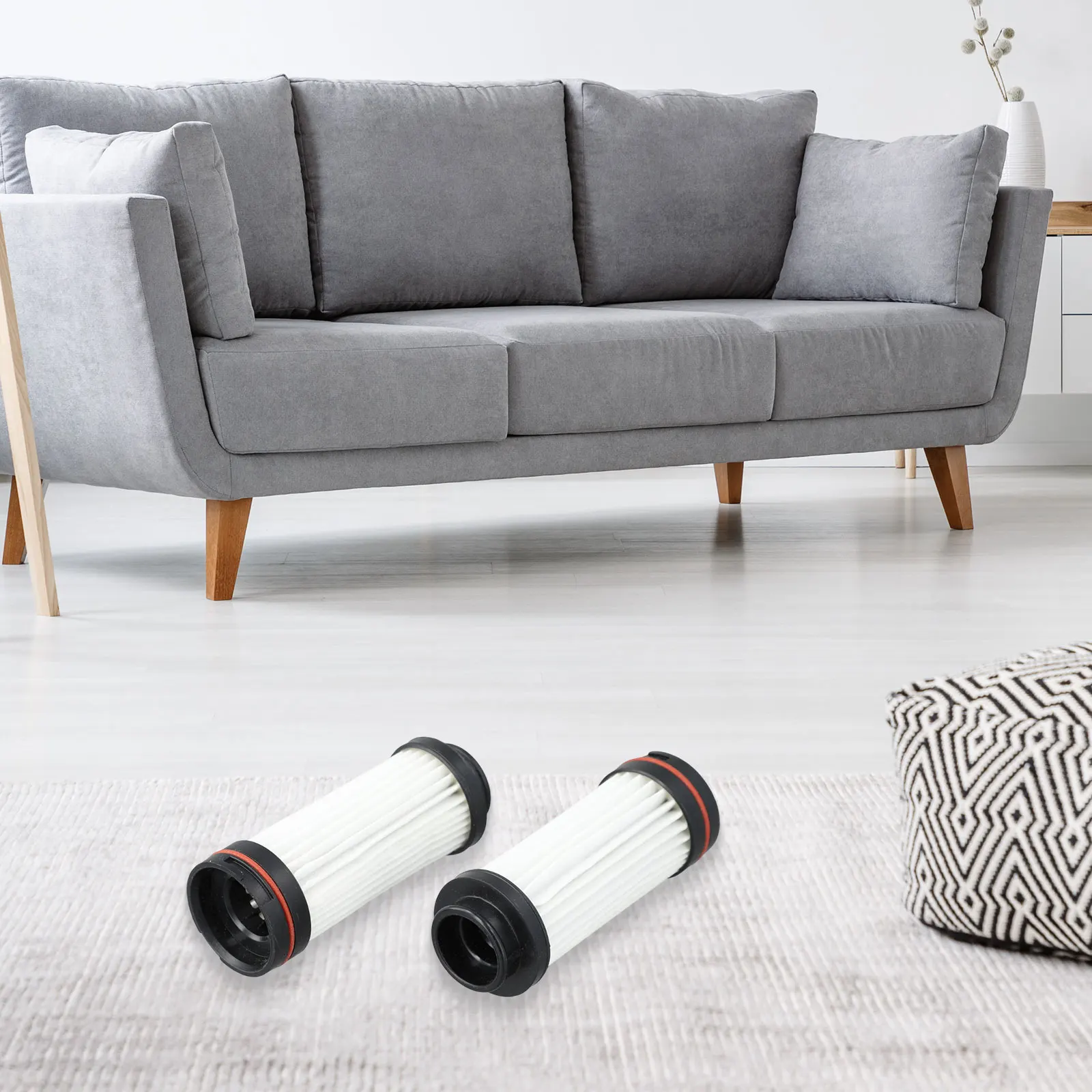 Spare Parts Filter HEPA Vacuum Filter 2 Filters Included Convenient Cleaning Easy Installation For DEERMA VC80