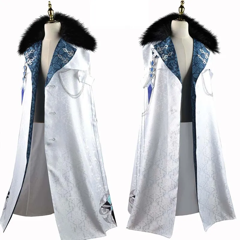 Fatui Harbinger Cosplay Costume Arlecchino Cloak Columbina Cloak SR Anime Halloween Fatui Harbinger Outfits Columbina Coat