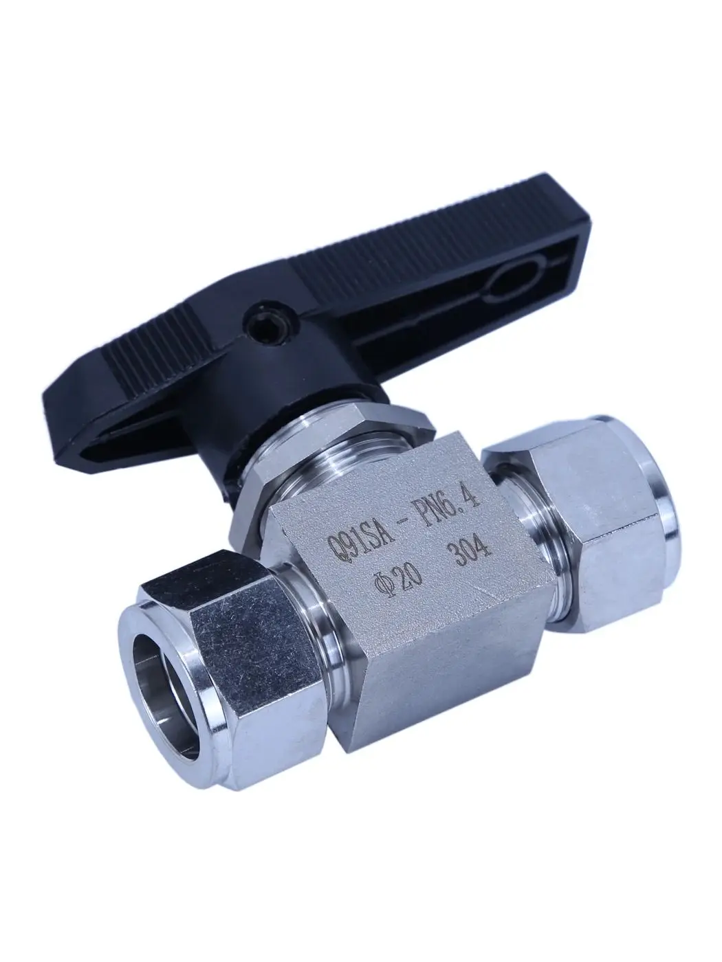 Stainless steel ferrule type ball valve globe valve air supply distribution valve straight through 1/8 6mm 8 10