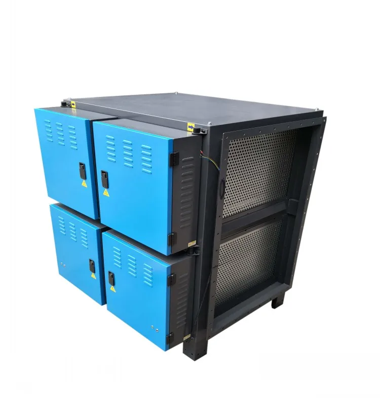 Precipitatore elettrostatico Tasso di rimozione dei fumi Purificatore di fumo 220V 1200W Grande volume del vento Macchina Filtri dell'aria Lampblack