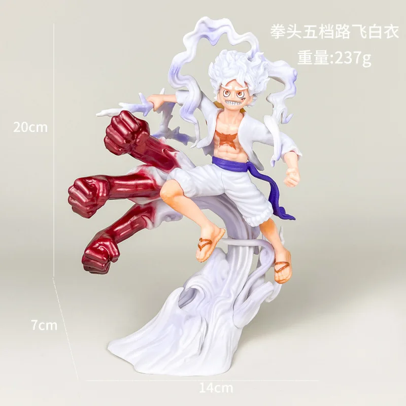 Figura de acción de 18 cm de Luffy, el Dios del Sol Nica, de One Piece, en su 5ª velocidad, modelo de colección, estatua, juguete decorativo, regalo.