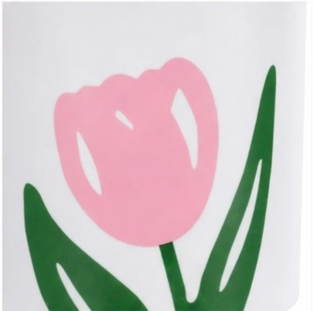 Tulip Shaped Kitchen Trash Can 8L Capacity Elegant Modern Garbage Can for Indoor Use Bathroom Bedroom Living Room Office Stylish