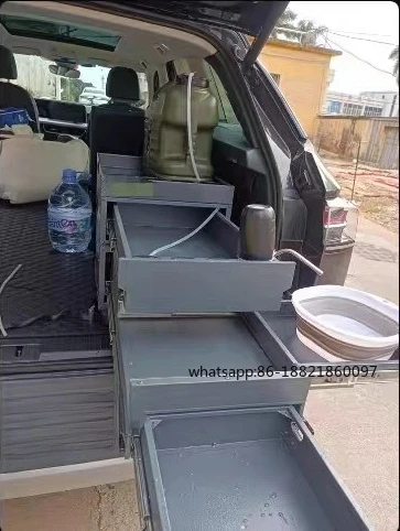 

Автомобильный багажник, кухонный телескопический ящик для кемпинга, ширококорпусный трехслойный ящик для хранения, органайзер для багажника для автомобиля, аксессуары