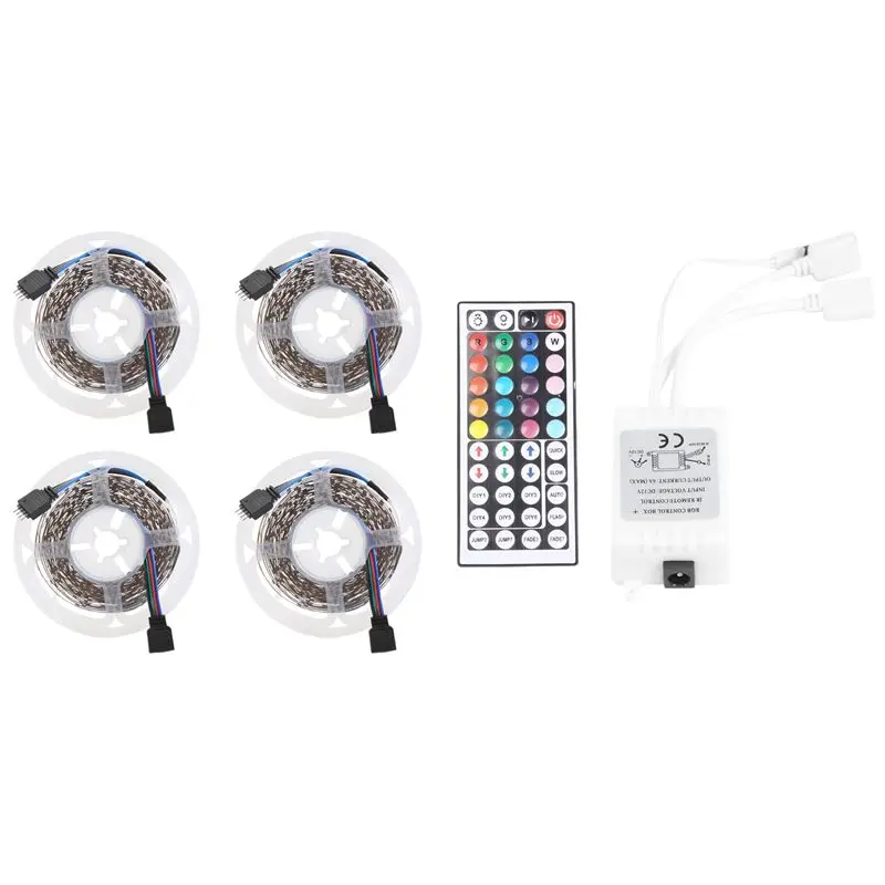 

AEF3-20M RGB LED Strip Light 3528 1200Leds Flexible LED Light Strip With 44 Key Remote For Bedroom Halloween Christmas