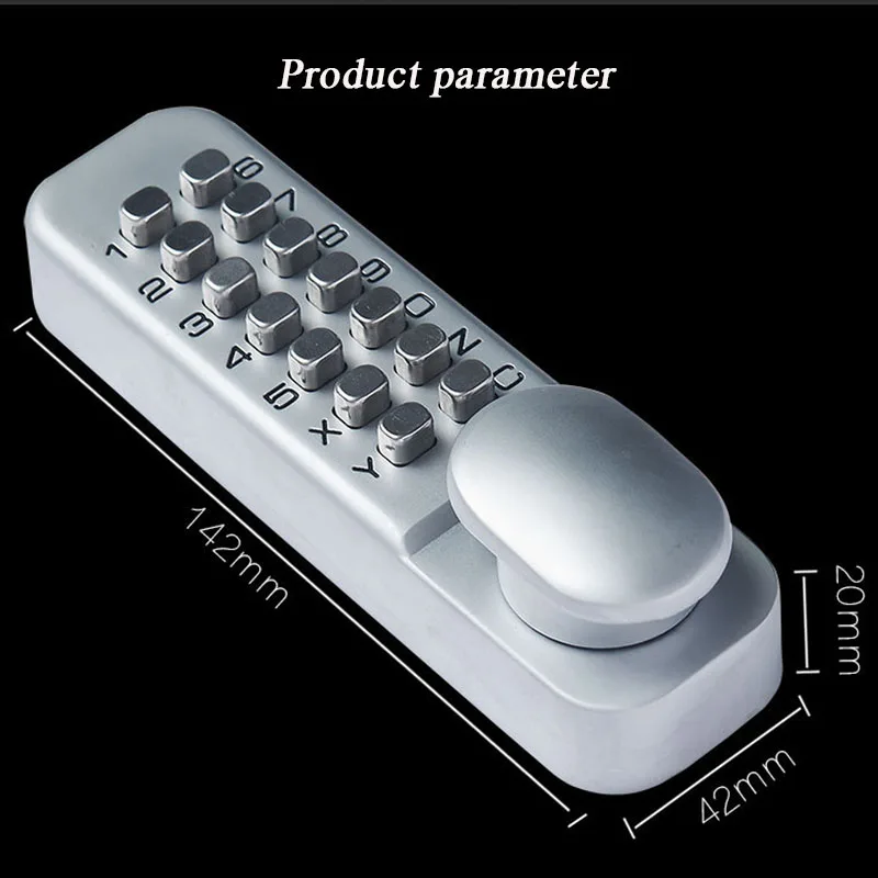 Imagem -04 - Smart Coded Zinc Alloy Lock Impermeável e à Prova de Fogo Fechadura Mecânica Combinada para Portas Internas e Externas