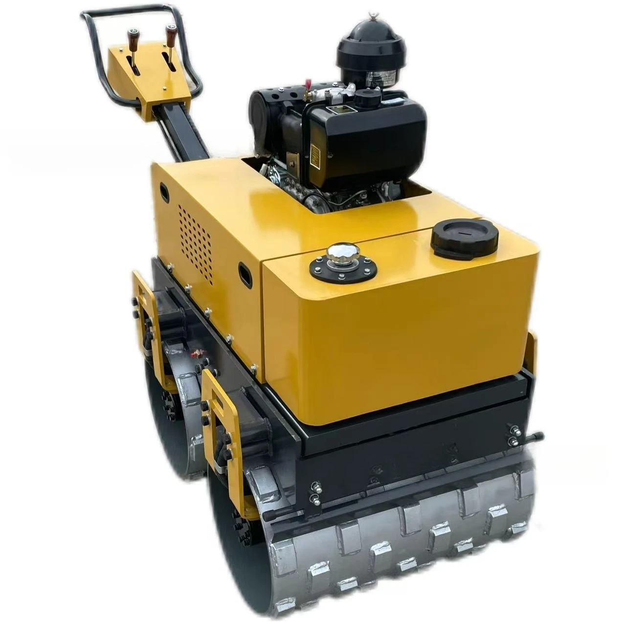 Mini Hand-Powered Dual Steel Wheel Cam Road Roller with Vibration Compaction YDL-TS700 YDL-S700