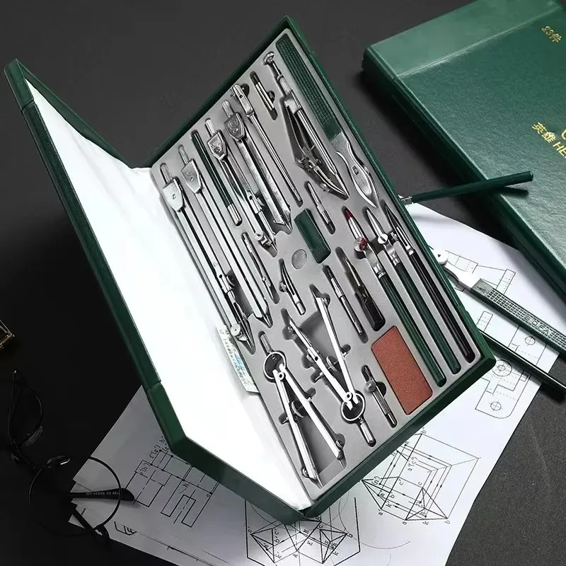 Hero Mapping Apparatus Tool 23pc/Set Construction Machinery Civil Engineering Drafting Compasses H4023 Multifunctional Design