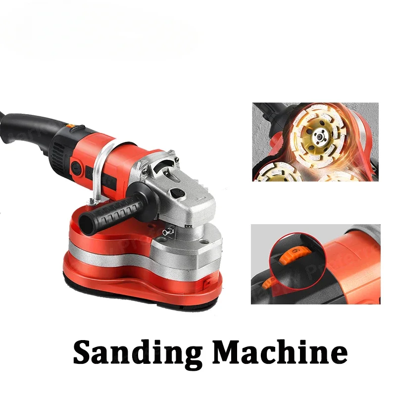 Electric Sanding Machine Wall Grinding Machine Clean Ground Grinder Concrete Paint  Milling Tool Dustless Handheld Polisher 220V