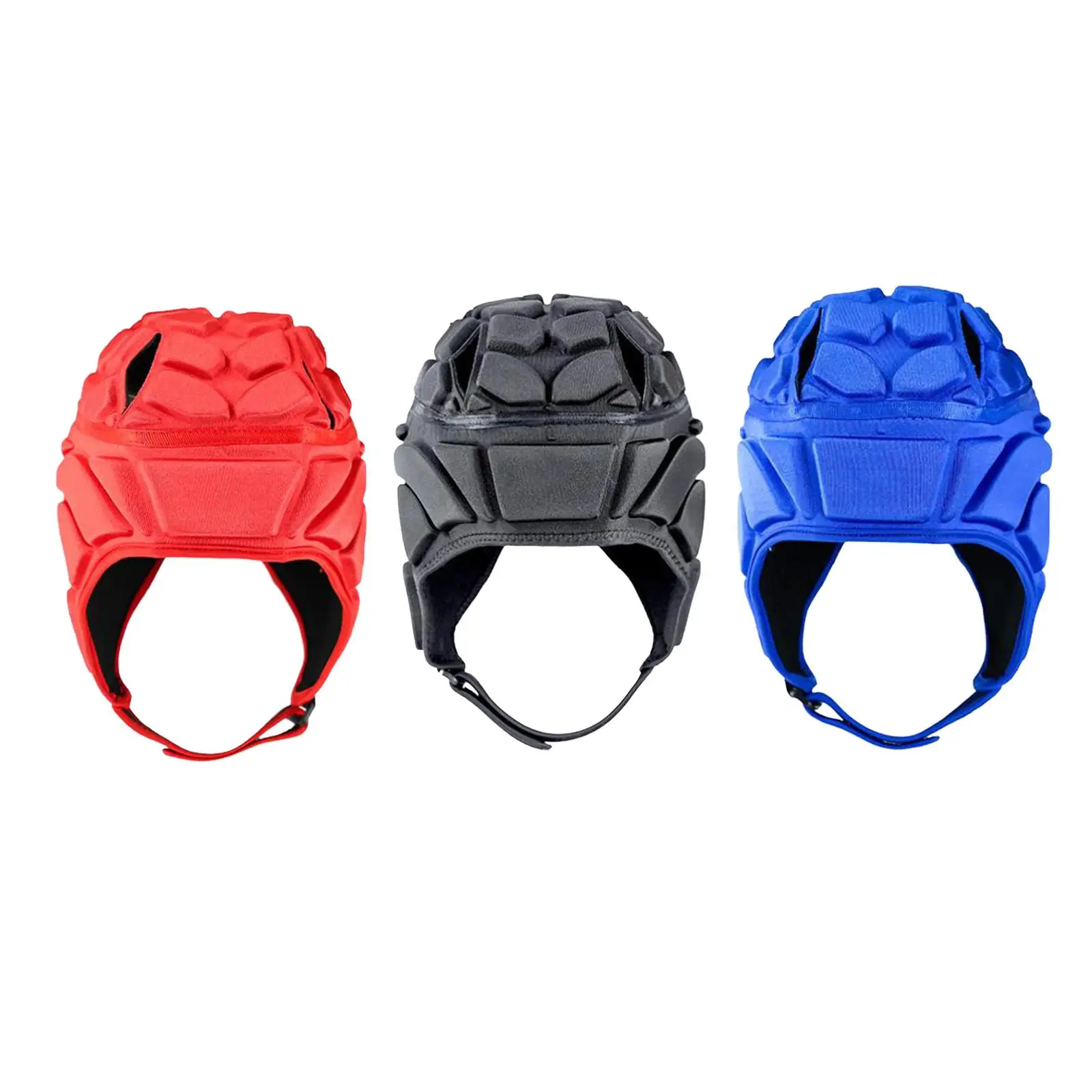 Rugby Helmet Protection Scrum Cap Adjustable Rugby Protective Cap for Training Playing Goalkeeper Helmet Soccer Special Needs