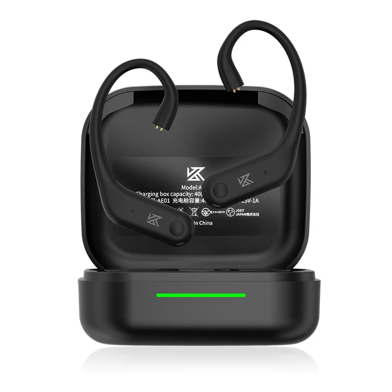 NEW KZ AE01 Wireless Upgrade Cable Bluetooth-compatible 5.4 HIFI Wireless Ear Hook C PIN Connector With Charging Case