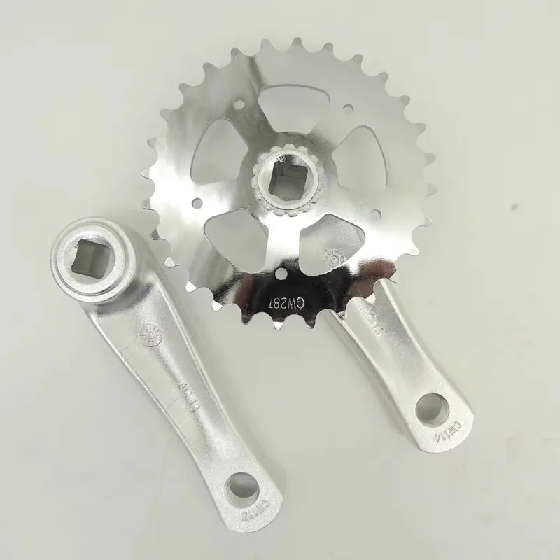 

24T 25T 28 зубьев детский велосипедный лоток для зубов 102 мм 114 мм алюминиевый сплав с квадратным отверстием CrankTeeth лоток