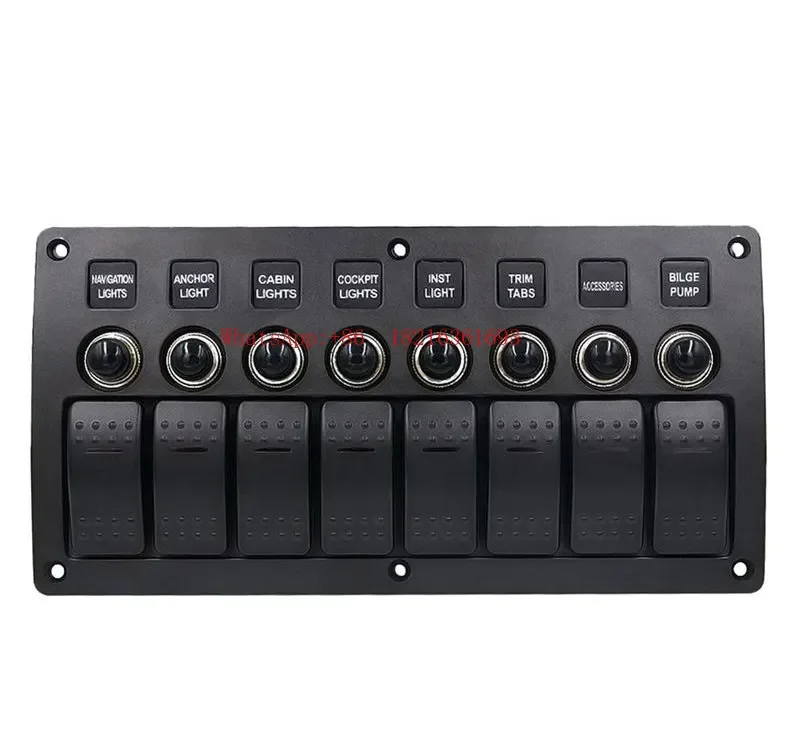 Limited Offer Marine Waterproof Rocker Switch Control Panel, Four Position, Six Position, Eight Position, Yacht RV Modificati