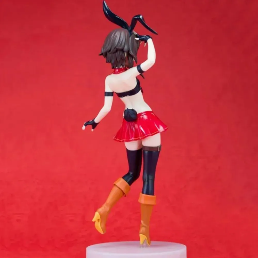 23CM KonoSuba Megumin Kono Subarashii Sekai ni Shukufuku o! Bunny Ver Girl figure PVC Action Anime Model Toys regali per bambole