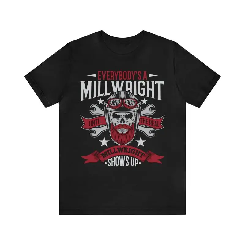 Funny Millwright Dad Skull Wrench T-Shirt