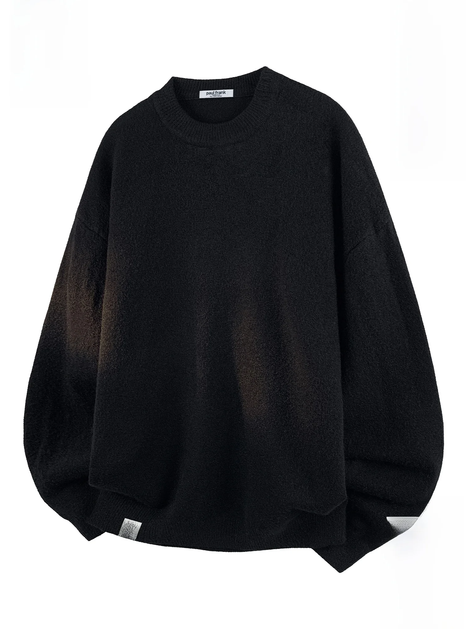 

PaulFrank Fce Lined Casual round Ne Knitwear Men's Autumn Winter Loose Fit Pure Color Lazy Sle Monkey Logo Top