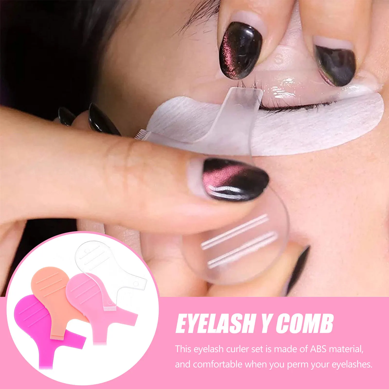 

40pcs Y-Shape Eyelash Perming Curler Brush Lash Lift Tool Abs Reusable For All Eye Types Salon Makeup Supplies Lash Perm